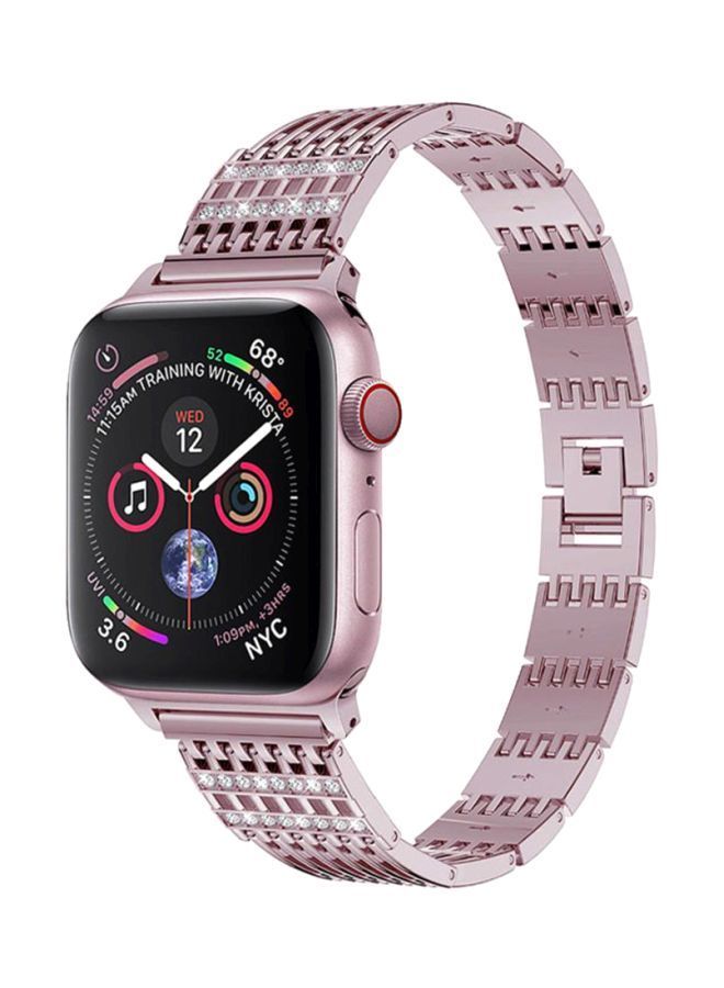 NIBEMINENT Replacement Band For Apple Watch Series 4 44mm Pink - Image 2