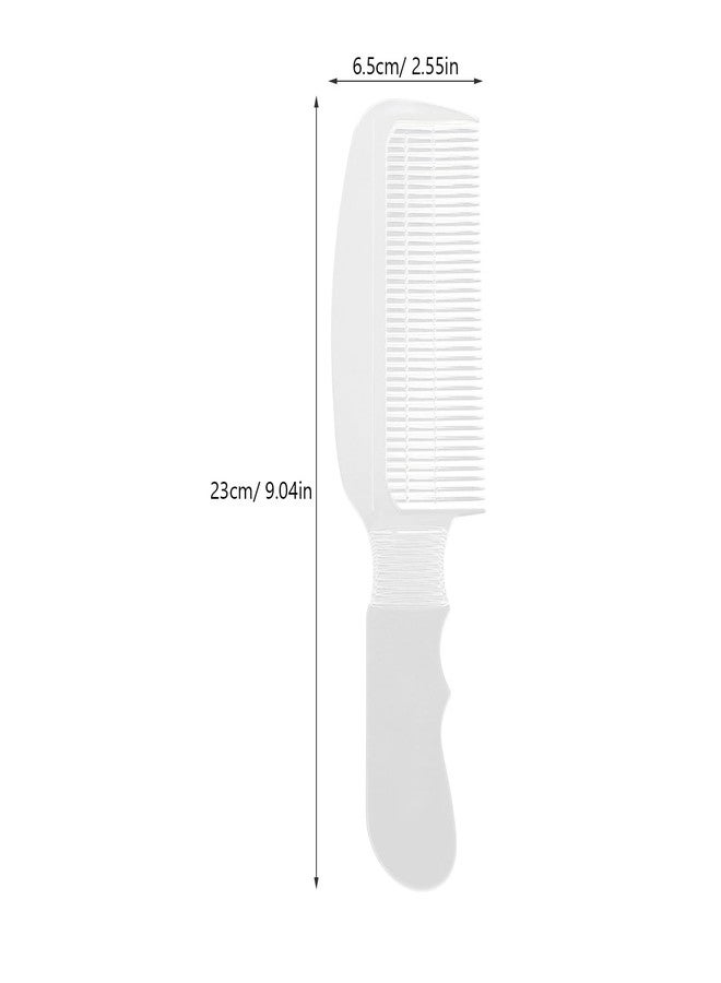 Beaupretty Barber Clipper Comb Flat Top Hair Cutting Combs Fine Teeth for Home Salon Transparent - Image 3