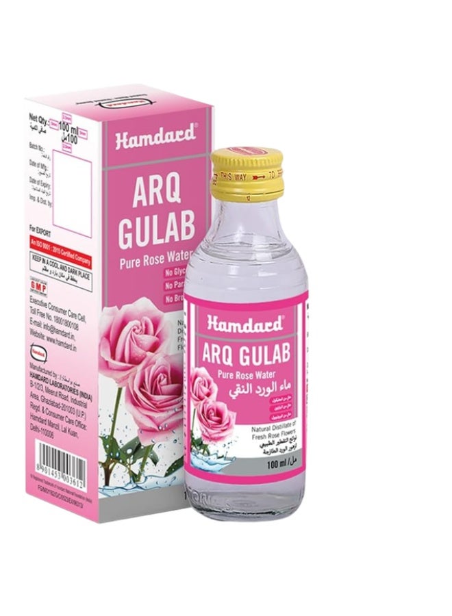 Hamdard Arq Gulab Rose Water 100ml – Natural Skin Toner & Face Mist for All Skin Types - Image 1
