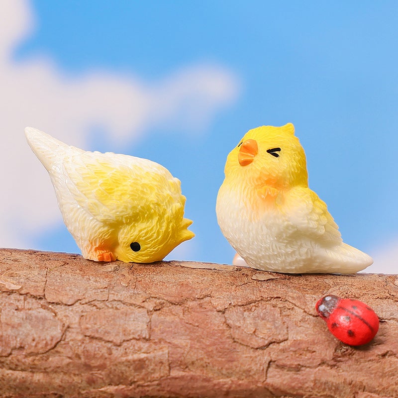 Mini Resin Parrot Figurine DIY Decoration Desktop Ornament - Image 3