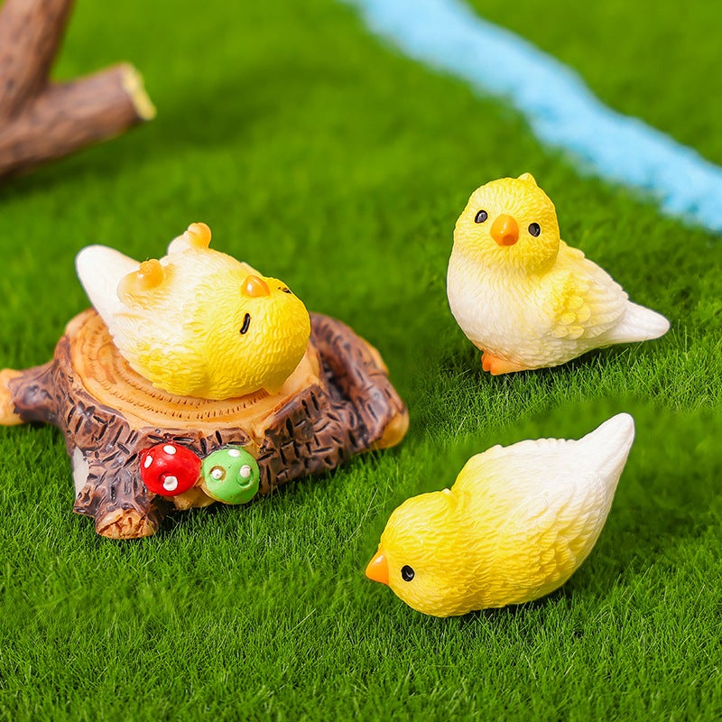Mini Resin Parrot Figurine DIY Decoration Desktop Ornament - Image 2