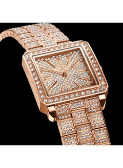 جي بي دبليو ساعة كريستال ألماس 0.12 قيراط - ستانلس ستيل - ساعة للسيدات - روز غواد - J6386  - Image 5