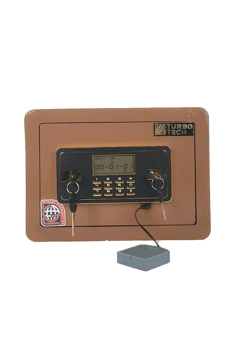 LOTFY GROUP - Metal Safe Box With Digital And 2 Keys Lock for enhanced security. H25*W35*D25CM 8KG - Image 1