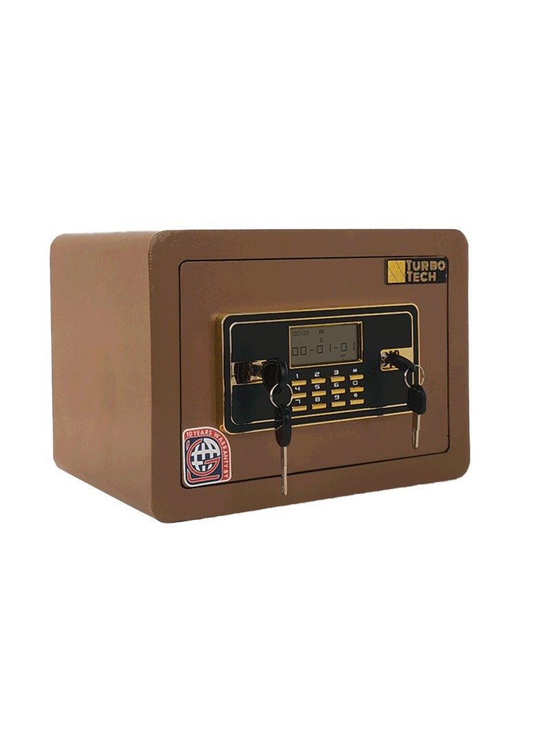 LOTFY GROUP - Metal Safe Box With Digital And 2 Keys Lock for enhanced security. H25*W35*D25CM 8KG - Image 1