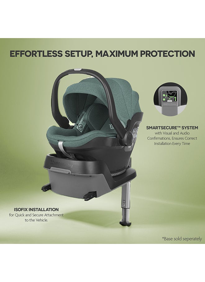 UPPAbaby Mesa I-Size Infant Car Seat - Emmett/Gwen - Green Melange  - Image 4