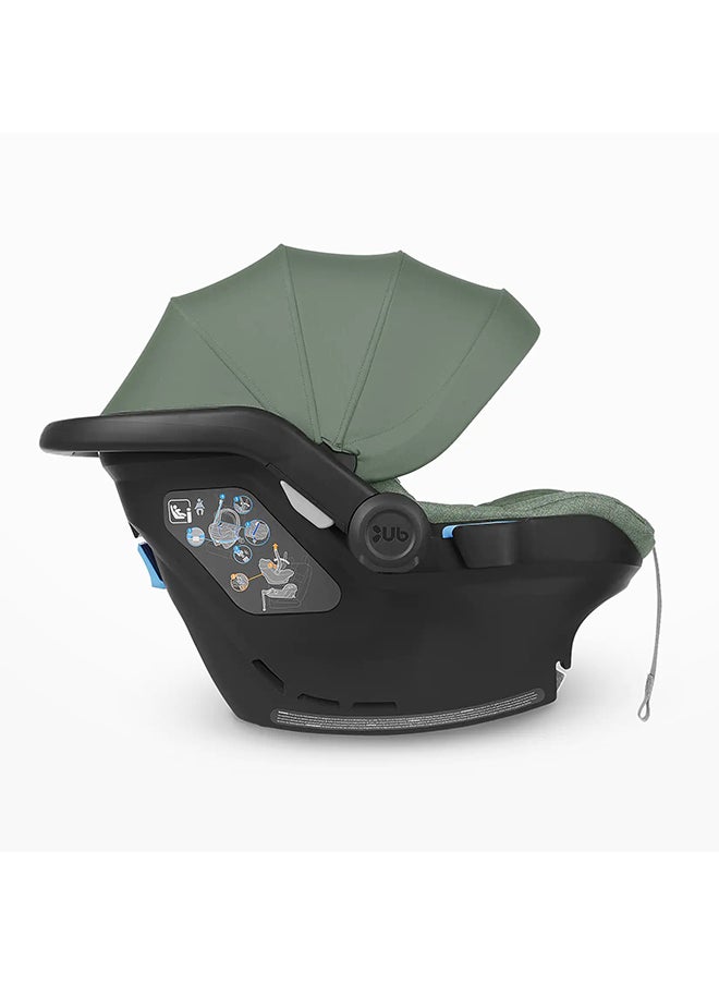 UPPAbaby Mesa I-Size Infant Car Seat - Emmett/Gwen - Green Melange  - Image 2