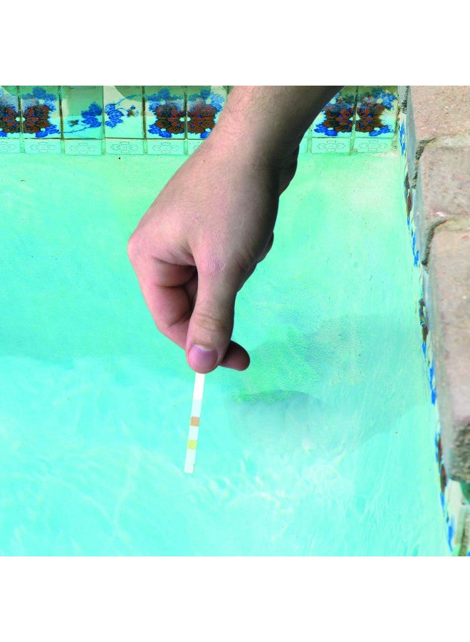 Poolmaster 22200 Smart 4-Way Swimming Pool and Spa Water Chemistry Test Strips, 100 Count, 2 Pack, Made in The USA, Yellow - Image 5