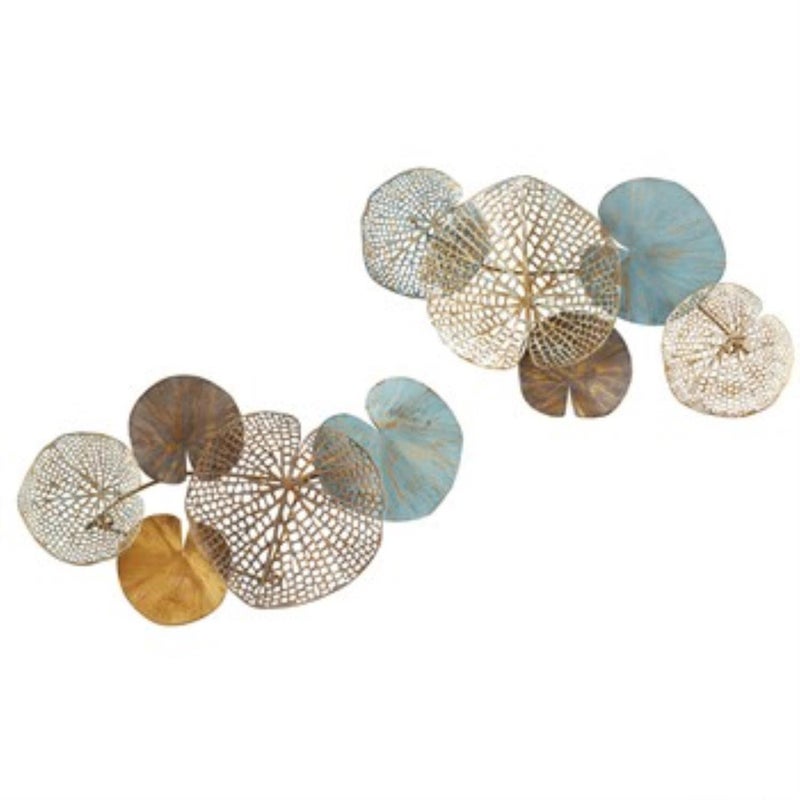 madison park Madsion Park Wall Art Living Room Dcor  Lenzie Metal Abstract Coastal Decoration Home Accent Modern Kitchen Dining Decoration Ready to Hang for Bedroom 157 W x 269 L Multi 2 Piece 