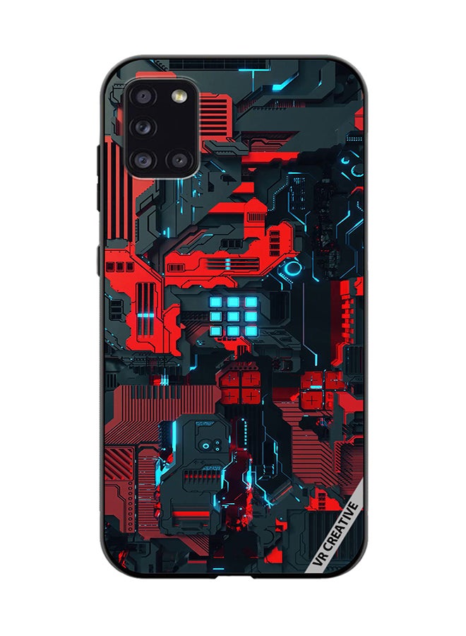 VR CREATIVE Protective Case Cover For Samsung Galaxy A31 Circuit Design Multicolour - Image 1