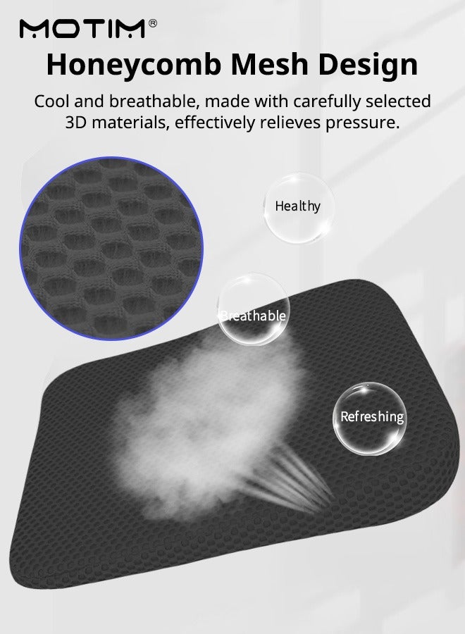 Motim Car Weadge Seat Cushion, Portable Car Seat Cushions for Driving, Effectively Increase The Field of View By 6cm, Sciatica & Hip & Coccyx Pain Relief Desk Chair Cushion, for Car Office Home - Image 2