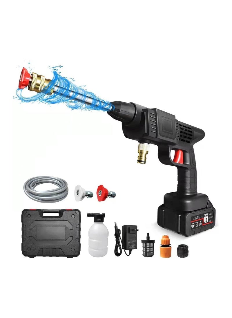 Generic Car Washing Machine 48V - Cordless Portable Electric Water High Pressure Washer Gun, Used for Floor Cleaning of Car Washes and Garden Watering  - Image 1