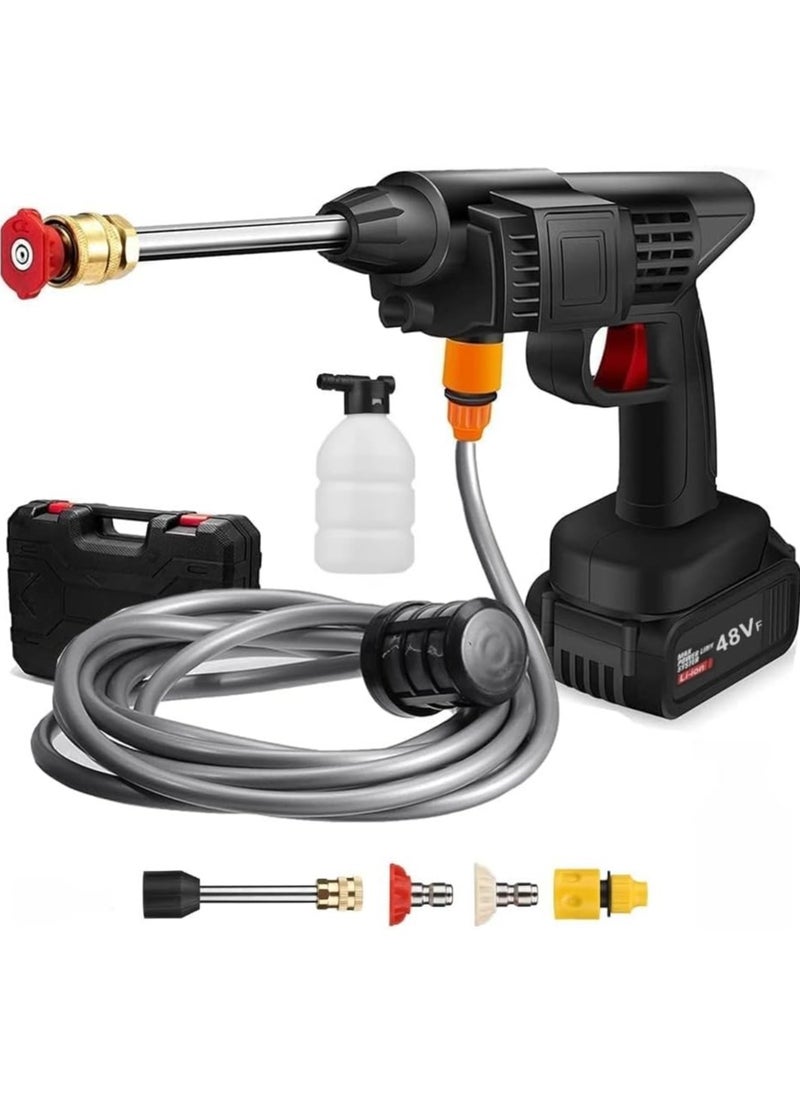 Generic Car Washing Machine 48V - Cordless Portable Electric Water High Pressure Washer Gun, Used for Floor Cleaning of Car Washes and Garden Watering  - Image 2