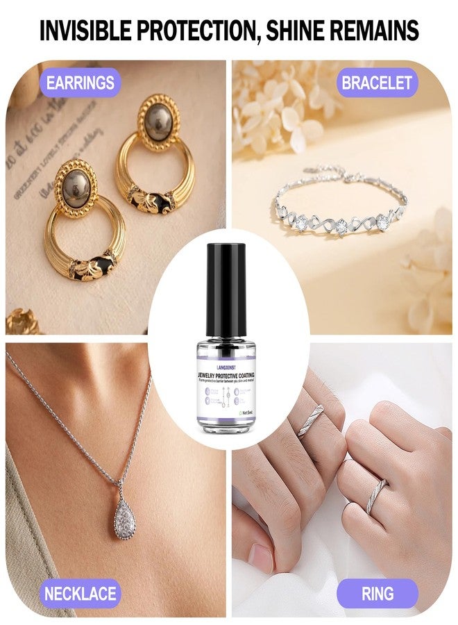 LANGXINST Jewelry Protective Coating,Jewelry Sealant, Clear Invisible Long-Lasting Protection Forms a Protective Barrier Between Skin and Metal Suitable for Earrings, Rings, and Bracelets(5ml) - Image 3
