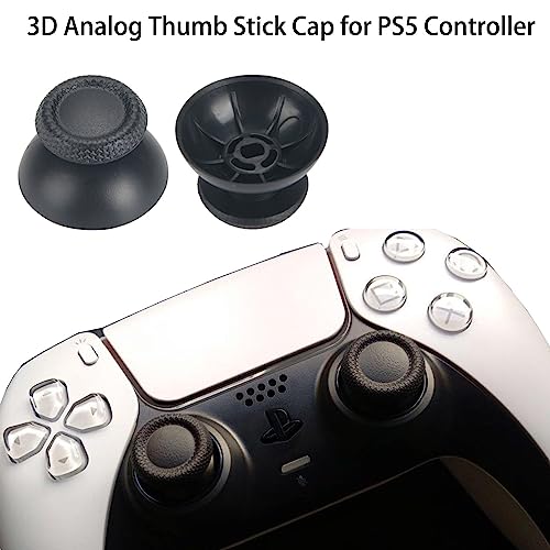 Kinyanco 4PCS 3D Analog Joystick Replacement for PS5 Controller, Thumbsticks Repair Tool Kit Compatible with PlayStation 5 Wireless Controller, Drift Damaged Joystick Replacements with Screwdriver - Image 4