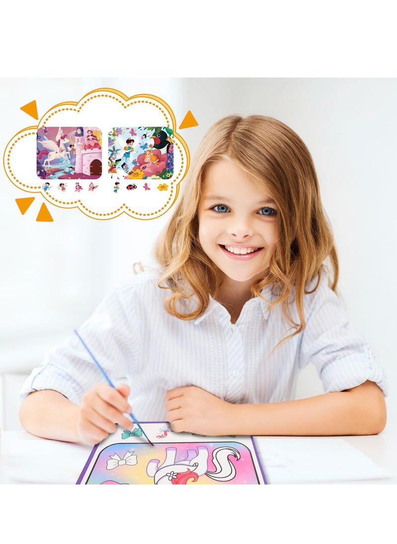 SYOSI - 3Pack Water Color Paint Sets for Kids, Water Coloring Book and Watercolor Paint Set, Pocket Watercolor Painting Book, Paint With Water Books for Toddlers, Gifts for Children's Day - Image 1