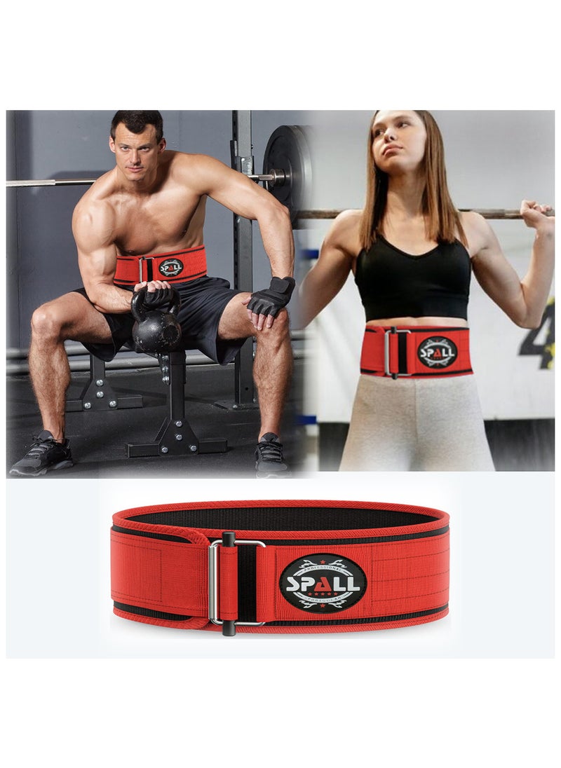 Spall Weight Lifting Belt, Self-Locking Adjustable Gym Belt, Powerlifting & Strength Training Lumbar Support, Durable Nylon Belt for Men & Women Fitness Workouts  - Image 4