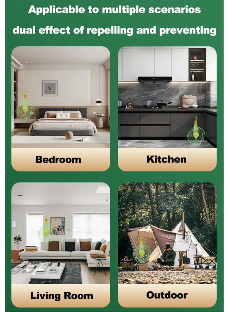 جيكو حبوب طاردة للوزغ - رائحة فريدة تطرد الوزغ والحشرات وما إلى ذلك لفترة طويلة وتوفر حماية فعالة (5 حبوب) - Image 3