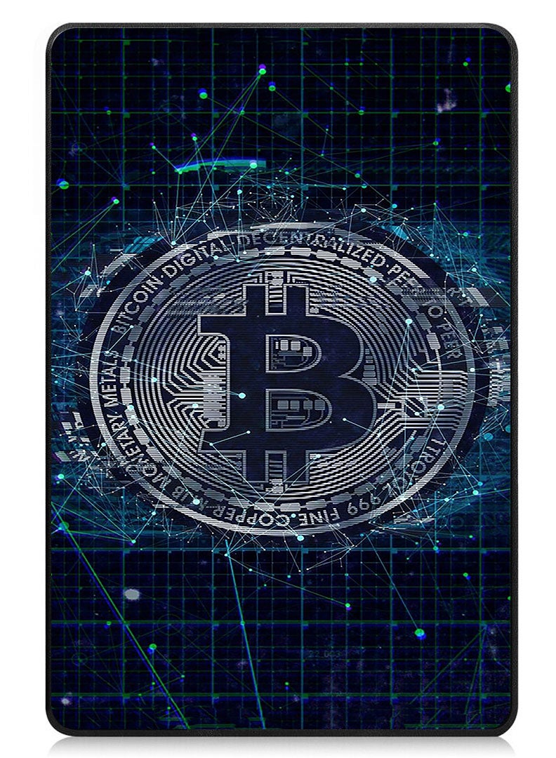 Theodor Protective Flip Case For Xiaomi Redmi Pad SE With Trifold Stand Auto Wake Sleep Shockproof Cover Bitcoin 2 - Image 1