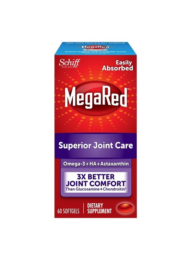 شيف مكمل غذائي ميجاريد للعناية بالمفاصل بزيت الكريل أوميجا 3 بتركيز 353 ملغ، مع أحماض EPA/DHA الدهنية، ومضادات الأكسدة، وحمض الهيالورونيك، ولا يترك أي مذاق كريه للتجشؤ كما هو الحال مع زيت السمك، 60 كبسولة هلامية. - Image 1