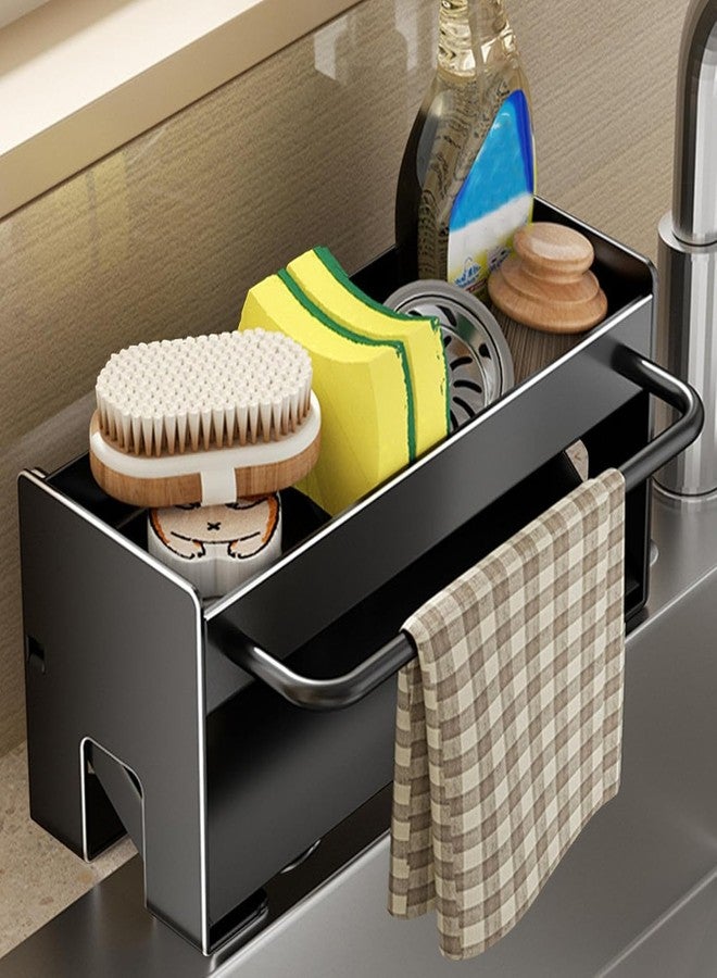 Wisik enterprise Kitchen Sponge Holder, Caddy Organizer with High Brush Holder, Sink Box Dish Scrubber Holder, Soap Tray for Kitchen Counter Accessories & Storage Rack (1 pcs) - Image 2