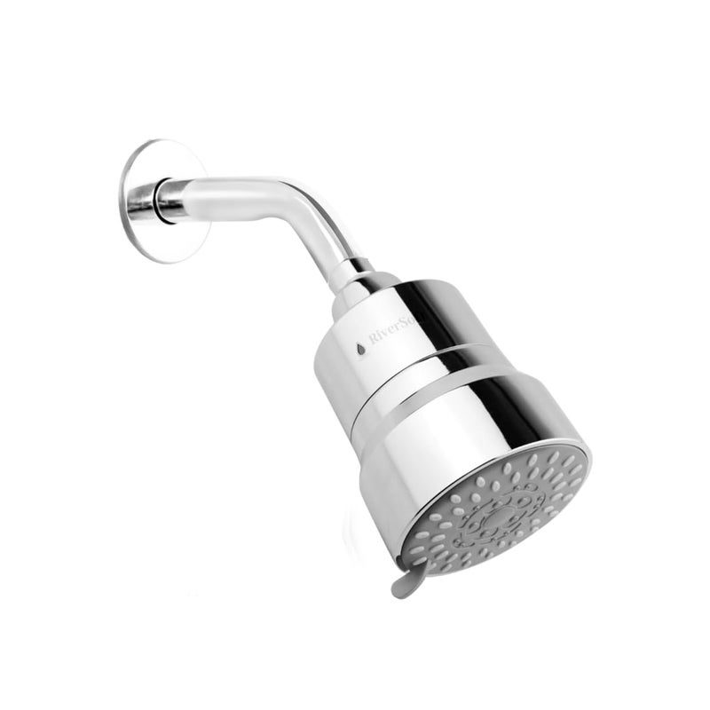 RiverSoft DIVA-03 Shower Filter for Hard Water with 15 Stages | 3 Mode Spray Setting | Water Softener for Bathroom | Shower Head Filter (Chrome, Pack of 1) - Image 1