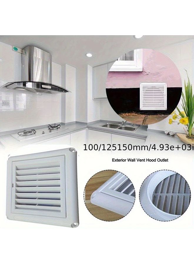 Heavy Duty Insect Proof Vent Grille 150mm HVAC Duct Cover Easy Installation - Image 3