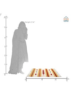 H2H H2H Cotton Traditional Design Small Rectangular Door Mat Combo (Multicolour, 40X60Cm) - 5Pc And 3Pc  - Image 2