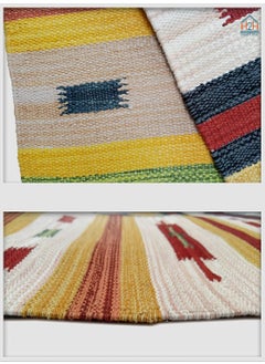 H2H H2H Cotton Traditional Design Small Rectangular Door Mat Combo (Multicolour, 40X60Cm) - 5Pc And 3Pc  - Image 3