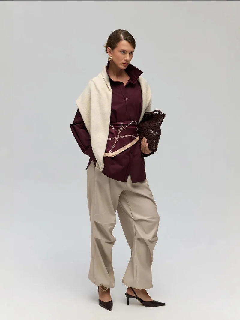 ماي كولكشن MAI STUDIOS Dion Faux Leather Pants
