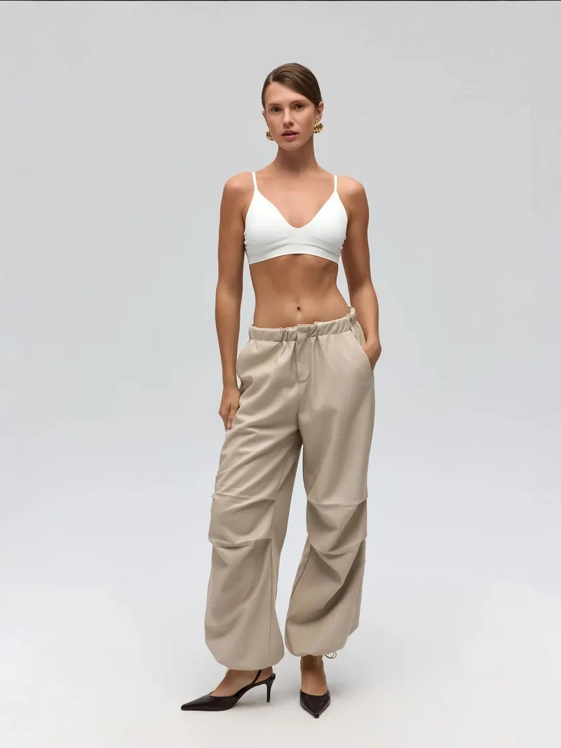 ماي كولكشن MAI STUDIOS Dion Faux Leather Pants