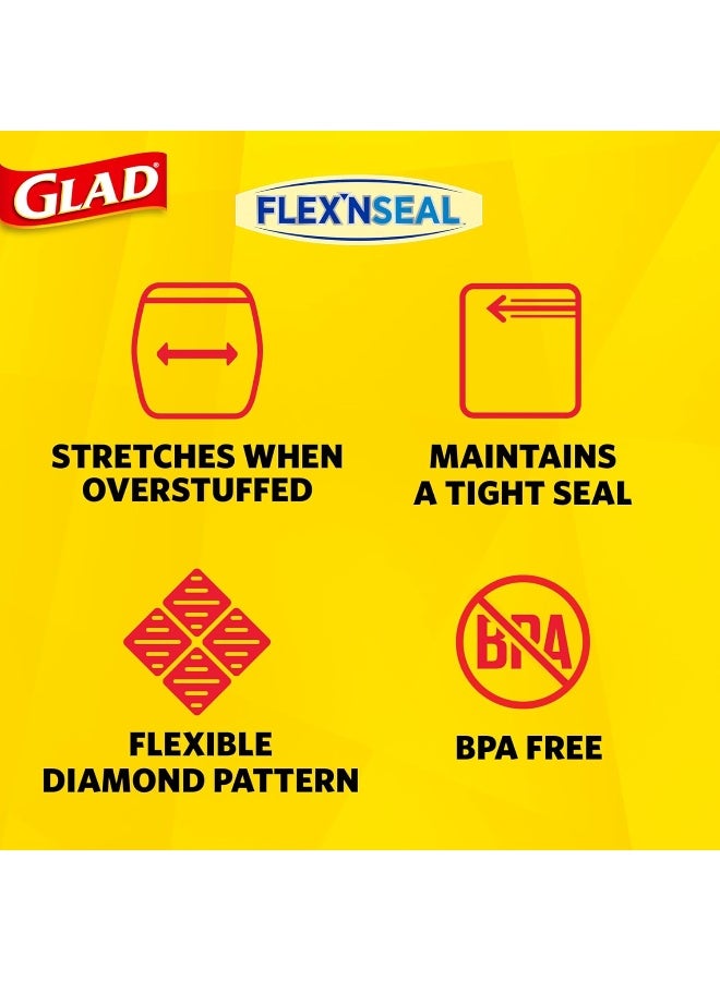 Glad Flex'N Seal Food Storage Plastic Bags, Quart, 38 Count (Package May Vary) - Image 3