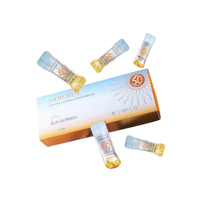 30PCS Mini Sunscreen SPF50+ PA+++ - Travel Size Sunscreen Bulk for Face & Body, Lightweight & Non-Greasy, Water-Resistant, Perfect for Summer Party & Thank You Gifts