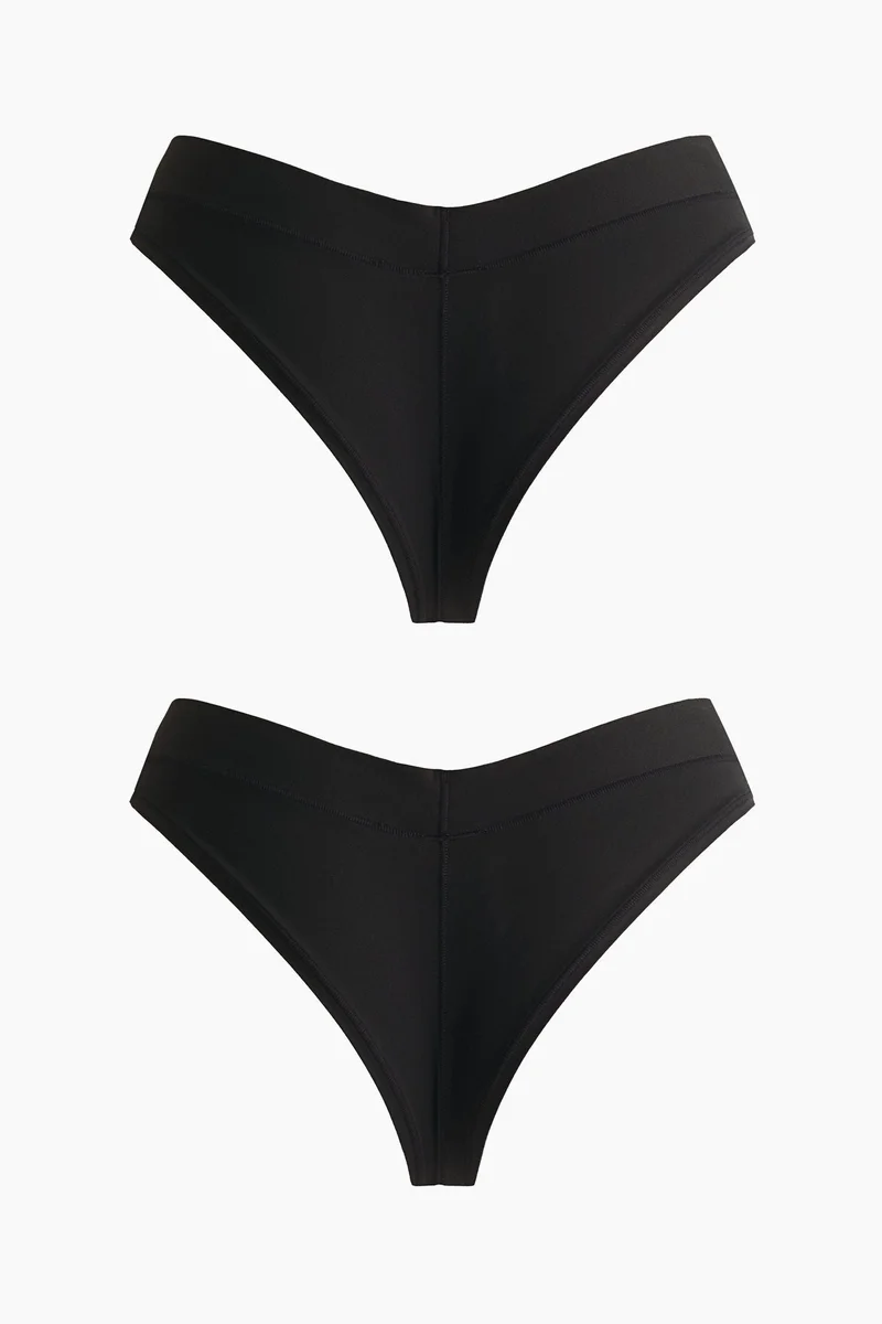 اتش اند ام سروال بريف بقصّة برازيلية من المايكروفايبر - عبوة من 2