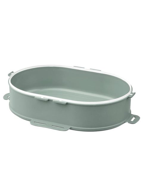 Add-on unit f stackable lunch box, for dry food light grey-green, 0.3 l