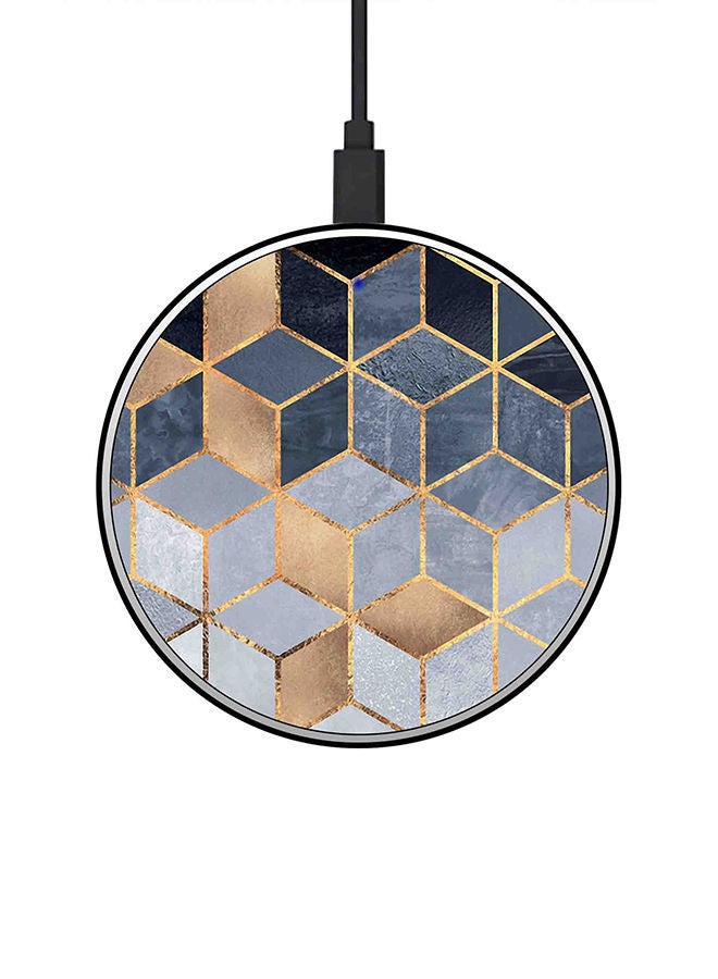 NIBEMINENT 15W Ultra Slim Fast Wireless Charger Multicolour