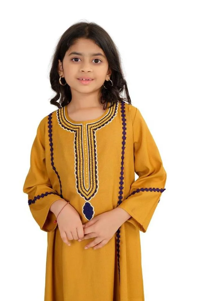 Artemea SOFT PREMIUM TEXTURED FABRIC WITH EMBROIDERY AND LACEDETAILS JALABIYA