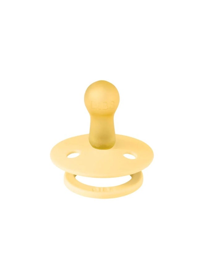BIBS Pacifier Colour 2 PACK Latex Size 1 Pale Butter/Petal - Image 2