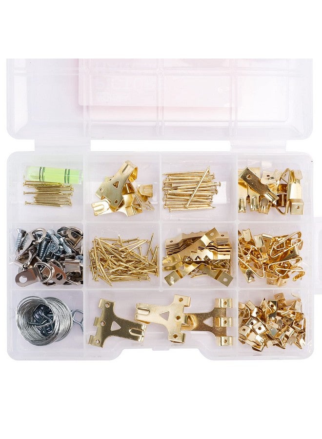 HongWay Hongway 276pcs Picture Hanging Kit, Picture Hangers, Heavy Duty Frame Hooks Assortmentwith Nails, Hanging Wire, Screw Eyes, D Ring and Sawtooth Hardware for Frames Mounting  - Image 2