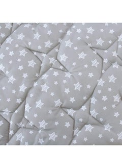 Moonsea Moonsea Hexagon Playpen Mat Compatible with Bend River Baby Playpen, Hexagon Playpen Mat, Non Slip and Cushion Play Mat Grey with Star Print  - Image 3