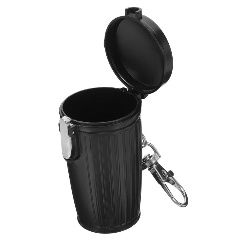 Portable Mini Ashtray Keychain With Lid For Outdoor Travel Car Fire Safe Odor Free - Image 2