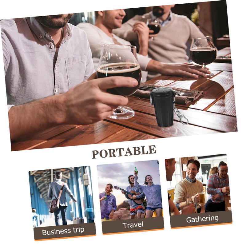 Portable Mini Ashtray Keychain With Lid For Outdoor Travel Car Fire Safe Odor Free - Image 4
