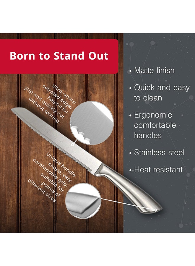 Feelings Stainless Steel Knife Heavy-Duty Meat & Vegetable Chopper with Ergonomic Handle Size 21 cm  (KQ0799)  - Image 3