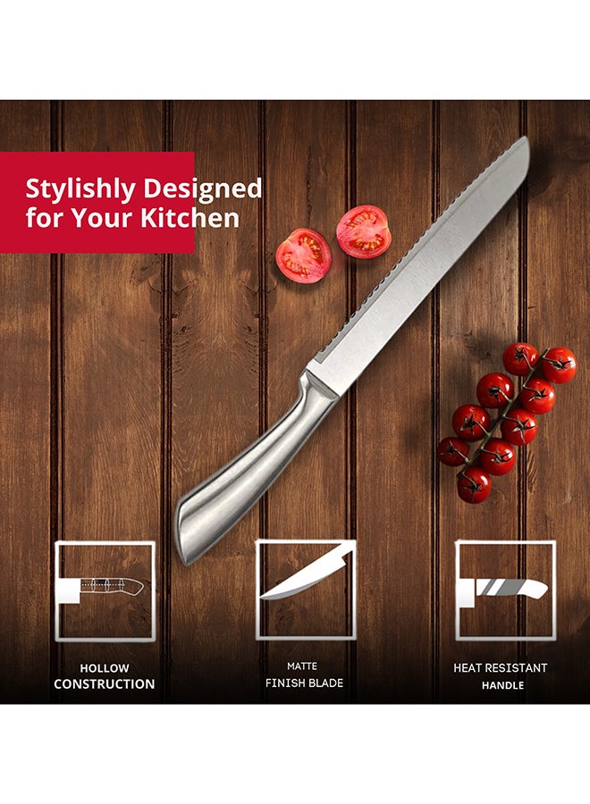 Feelings Stainless Steel Knife Heavy-Duty Meat & Vegetable Chopper with Ergonomic Handle Size 21 cm  (KQ0799)  - Image 5