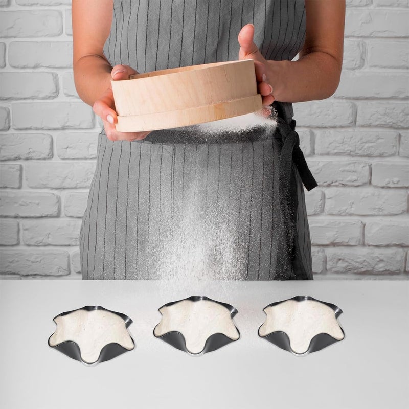 Dimeho 4 Pack Taco Salad Bowl Maker Molds Non Stick Carbon Steel Tortilla Maker Shell Pans Tostada Baking Molds for Frying Salad Home Cooking  Entertaining - Image 5