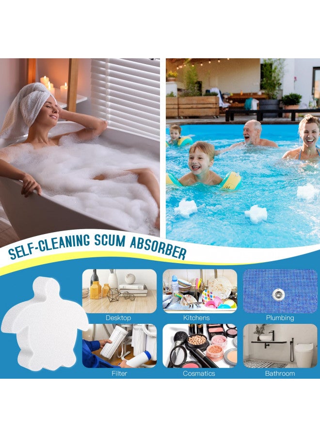Ukulork 18/24 Pack Pool Oil Absorbing Scum Sponge, Hot Tub Scum Absorber, Hot Tub Accessories for Swimming Pool and Spa - Image 1