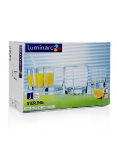 Luminarc 6-Piece Glass Contemporary Style Sterling Tumbler Set Clear 300 ml V7268  - Image 2