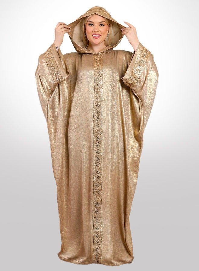 زمرد "إسدال مغربي كابيشو شايني "  - Image 1