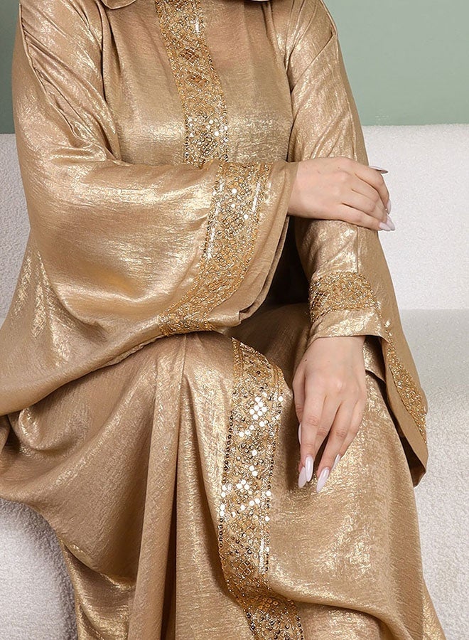 زمرد "إسدال مغربي كابيشو شايني "  - Image 2