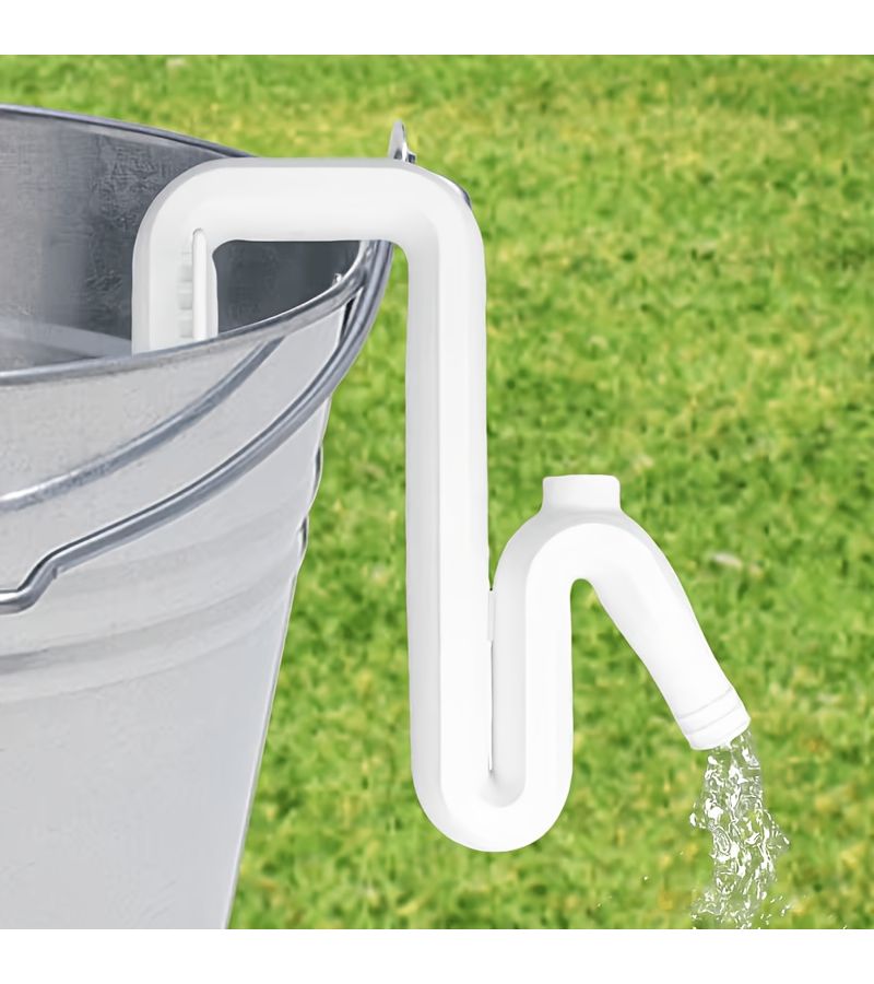 Automatic Suction Hose Kit Rainwater Diversion Overflow Pipe Energy Free Drainage Filling Leak Proof Durable Plastic Home Garden Garage - Image 4