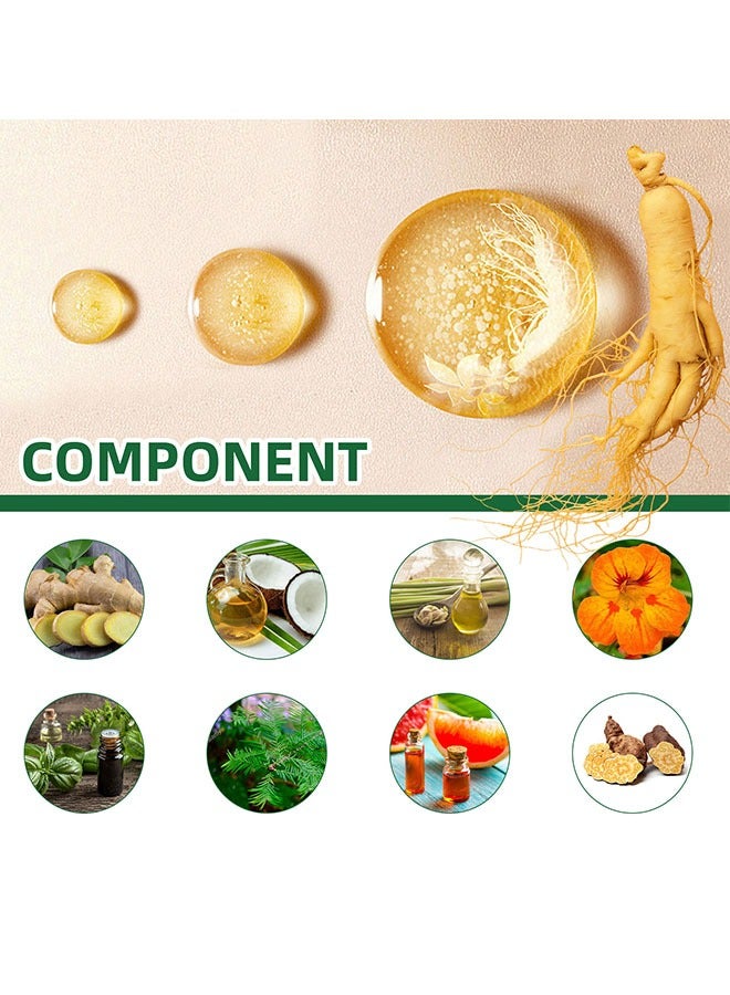 OUHOE Ginseng Hair Growth Liquid，Has The Effect Of Slows Hair Loss, Restores Hair Shine And Vitality, Stimulates Hair Growth, Suitable For All Scalp Uses，Natural Essence Ginseng Hair Nutrition Solution - Image 3